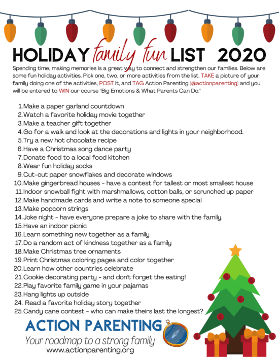 Holiday Family Fun & A Contest! | Action Parenting